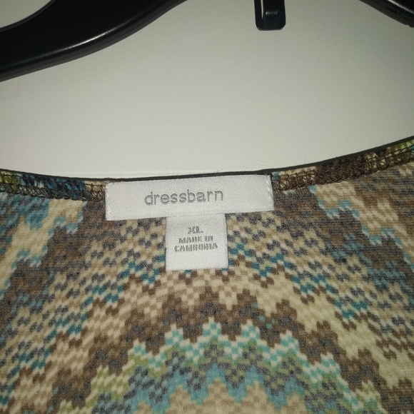 DRESS BARN colorful adjustable sparkly tie top size XL - Picture 4 of 7